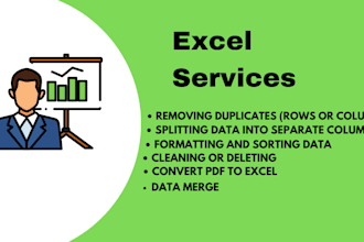 clean, split, merge, formal excel data
