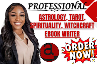 ghostwrite 30,000 words on astrology, tarot, spirituality, witchcraft ebook