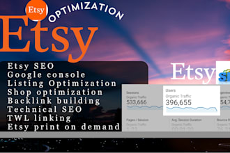 optimize etsy SEO listing to rank in google console and shop meta tags setup