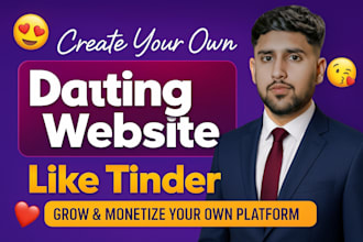develop a custom dating website with advanced features
