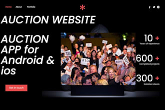 build auction website auction app auction website