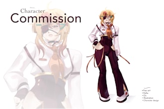 draw fan art, character design, ecchi in my unique style