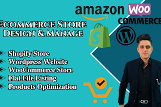 develop manage wordpress woocommerce shopify website