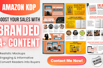 design the best amazon kdp a plus content for your book