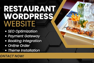design restaurant website with ordering system