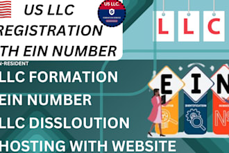 register llc for non USA residents with ein for amzon shop and tiktok shop