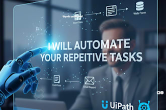 build uipath rpa bots for excel, PDF, web, desktop and document automation