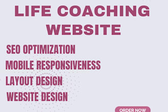 design a life coach, coaching, life consultant and life coaching website