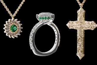 design 3d cad jewelry with stunning photorealistic renders