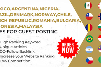provide guest post on romania,mexico,chile and more sites