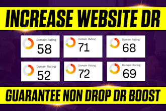 increase ahrefs domain rating dr 70 using high authority SEO backlinks