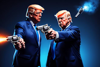draw political caricature and cartoon