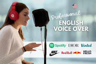 record an english voice over for you