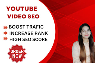 be your youtube manager and video SEO expert
