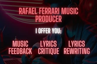 give my professional feedback of the lyrics of your song