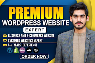design and develop a premium wordpress website for business and ecommerce