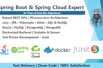 develop rest apis and microservices in spring boot and spring cloud