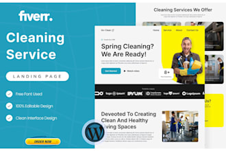 create office, house cleaning booking services website