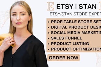 set up etsy stan store digital products design etsy digital planner design