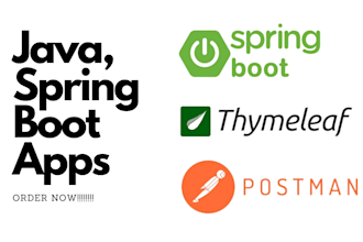 develop spring boot, restful api, thymeleaf web applications