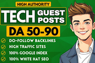 do tech guest post on high da technology blogwith do follow backlinks