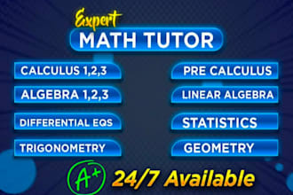 tutor in discrete mathematics calculus algebra trigonometry