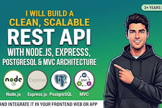 build a rest API with node js, express, postgresql and mvc architecture