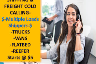 usa freight brokers shippers cold calling and onboarding