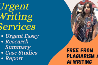 write about any topic by doing thorough research