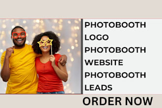 design photobooth logo photobooth website photobooth leads