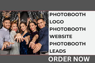 design photobooth logo photobooth website photobooth leads
