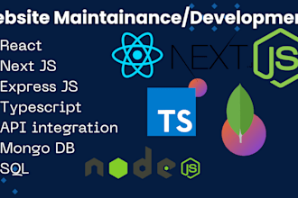 make react , nextjs ,nodejs ,expressjs ,mongodb ,firebase website