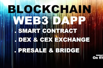 be blockchain developer, build crypto exchange website on solana, evm and ton