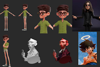 make blender 3d character or interior design