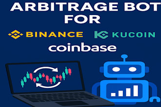 create an arbitrage bot for binance, kucoin, or coinbase