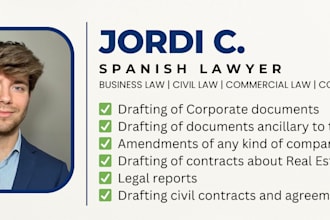 write and check legal contracts as your lawyer