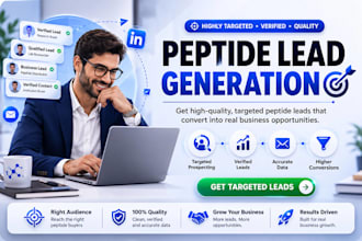 get peptide leads, set up peptide ads, peptide marketing, peptide sales funnel
