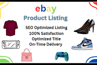 do ebay seo listing, ebay product listing, ebay product upload, cross listing