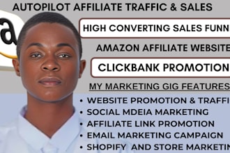 build autopilot clickbank and amazon affiliate marketing website sales funnel