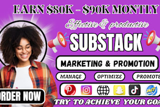 do organic substack promotion, to boost subscribers, newsletter, page and link