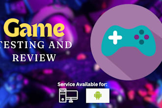 your 60minute game reviewer and tester for PC android