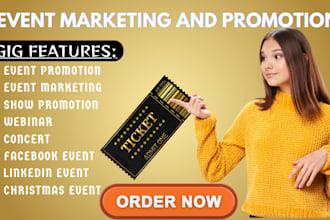 promote your event, webinar, seminar, live show, concert, halloween event