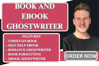 be self help ebook writer christian ebook romance ghostwriter non fiction ebook