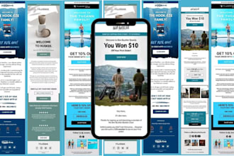 design editable beehiiv, klaviyo, mailchimp, brevo email template newsletter ai