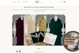 design prayer attire shopify store hijab abaya islamic wear shopify website