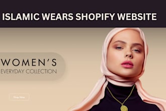 design modest islamic clothings shopify store perfumes thobes website