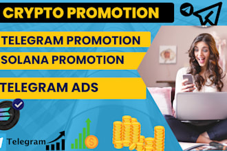 run telegram ads to promote solana memecoin raise target crypto token investor