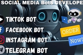 automated youtube api bot, instagram api bot, tiktok api bot, snapchat bot