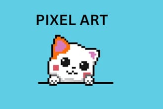 make pixel art 2d pixel game art pixel animation character design sprite sheet