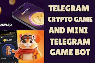 build telegram mini app, telegram bot, telegram web app, telegram crypto game